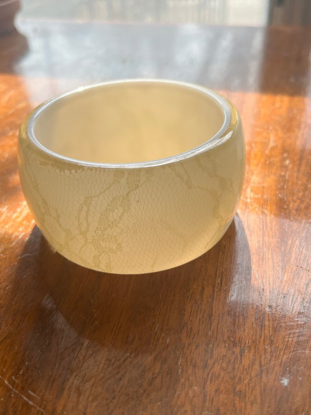 Funky White Vintage Bangle - Picture 3 of 3